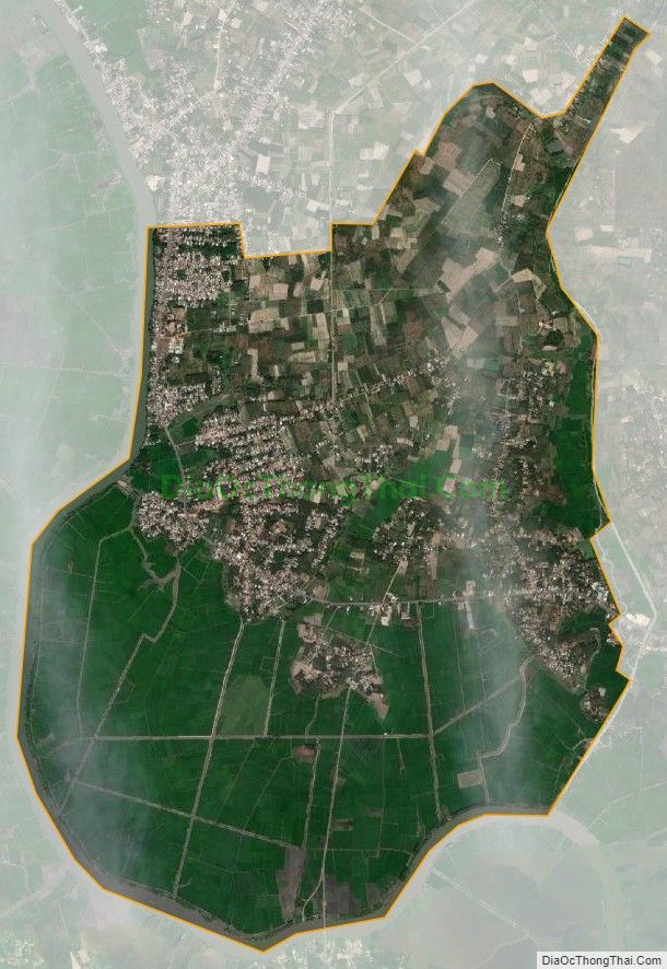 Bản đồ vệ tinh xã Cẩm Giang, huyện Gò Dầu