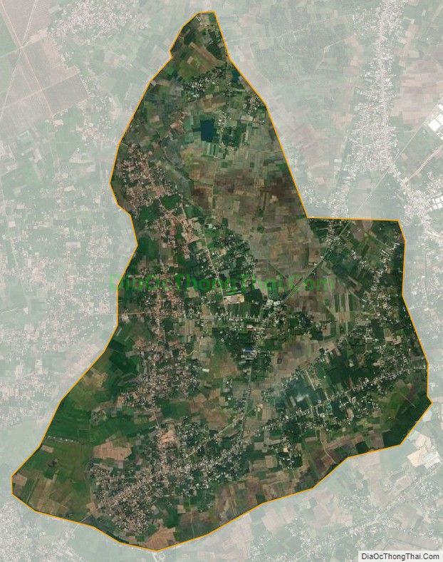 Bản đồ vệ tinh xã Phước Thạnh, huyện Gò Dầu
