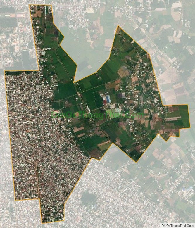 Bản đồ vệ tinh phường Long Thành Bắc, thị xã Hòa Thành