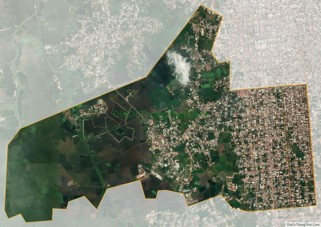 Bản đồ vệ tinh phường Long Thành Trung, thị xã Hòa Thành