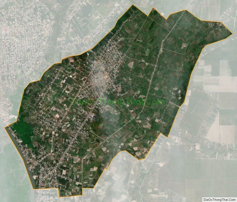 Bản đồ vệ tinh xã Trường Đông, thị xã Hòa Thành