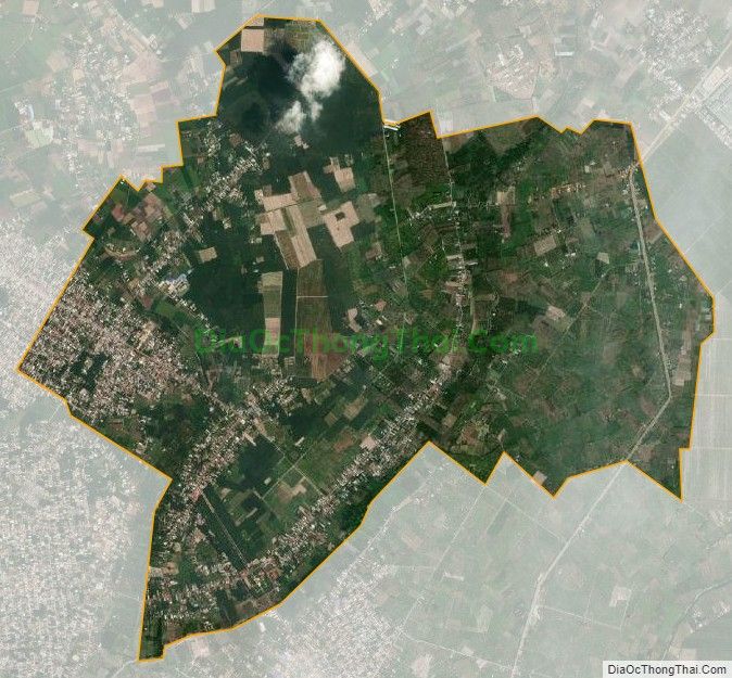 Bản đồ vệ tinh xã Trường Hòa, thị xã Hòa Thành