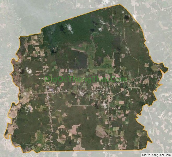Bản đồ vệ tinh xã Hòa Hiệp, huyện Tân Biên