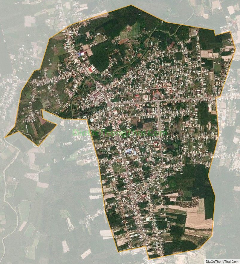 Bản đồ vệ tinh Thị trấn Tân Biên, huyện Tân Biên