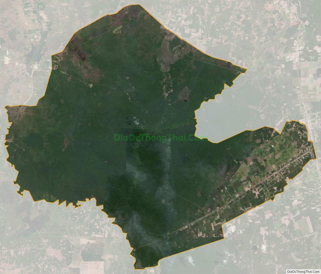 Bản đồ vệ tinh xã Tân Bình, huyện Tân Biên
