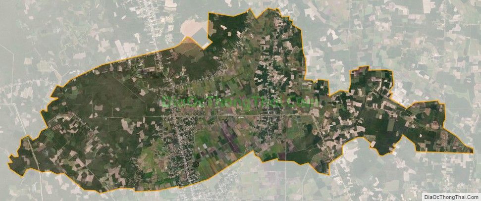 Bản đồ vệ tinh xã Tân Phong, huyện Tân Biên