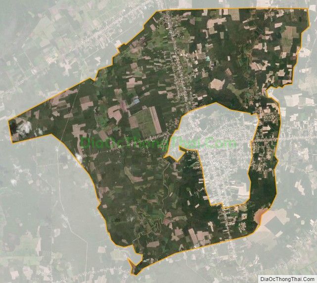 Bản đồ vệ tinh xã Thạnh Tây, huyện Tân Biên