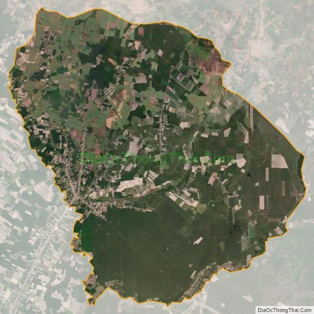 Bản đồ vệ tinh xã Tân Đông, huyện Tân Châu