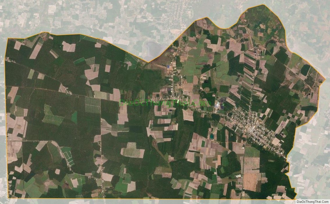 Bản đồ vệ tinh xã Tân Hà, huyện Tân Châu