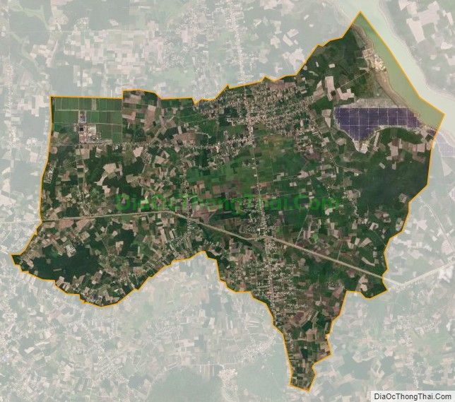 Bản đồ vệ tinh xã Tân Hưng, huyện Tân Châu