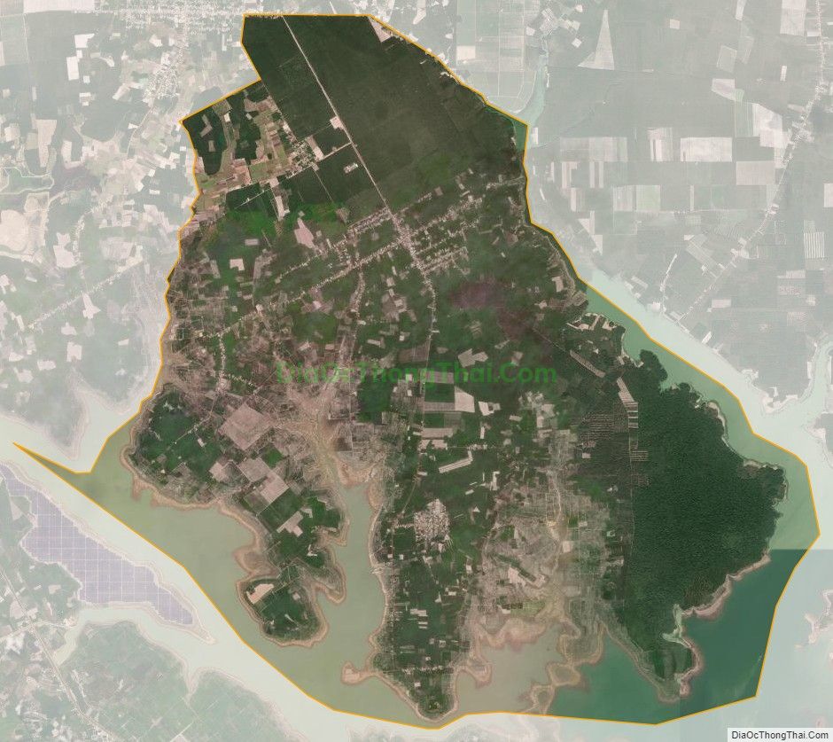 Bản đồ vệ tinh xã Tân Thành, huyện Tân Châu
