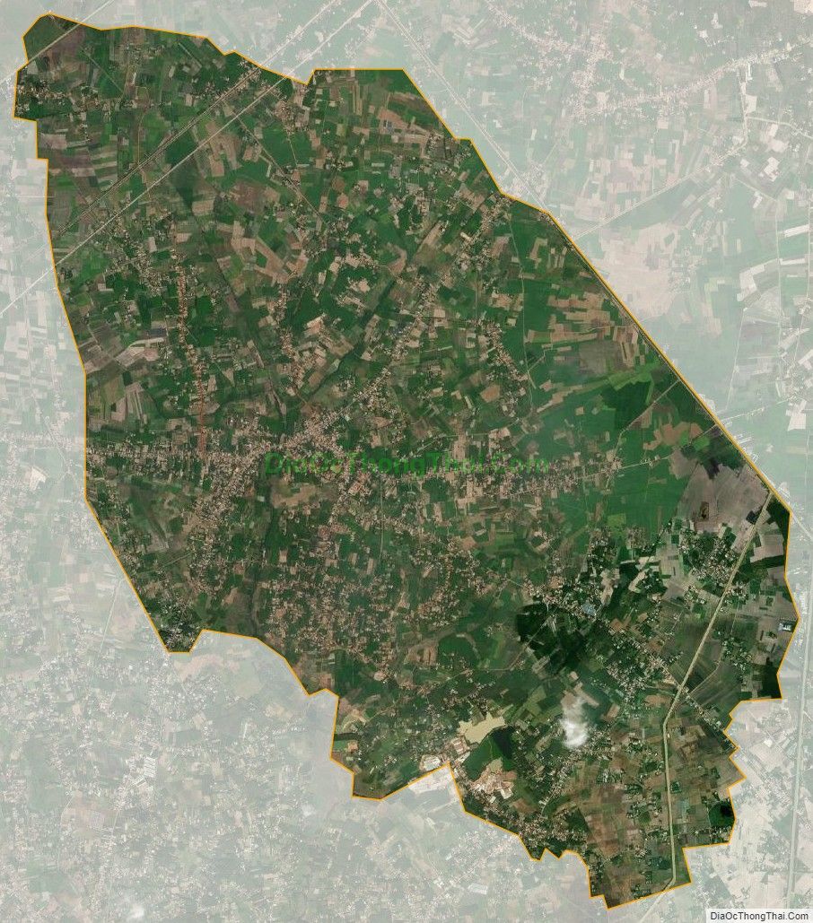 Bản đồ vệ tinh phường Lộc Hưng, thị xã Trảng Bàng