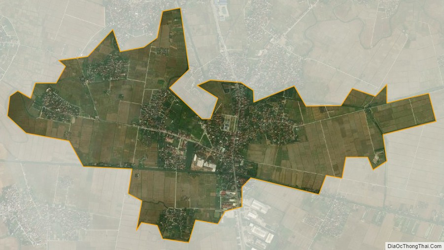 Bản đồ vệ tinh xã Đông Động, huyện Đông Hưng