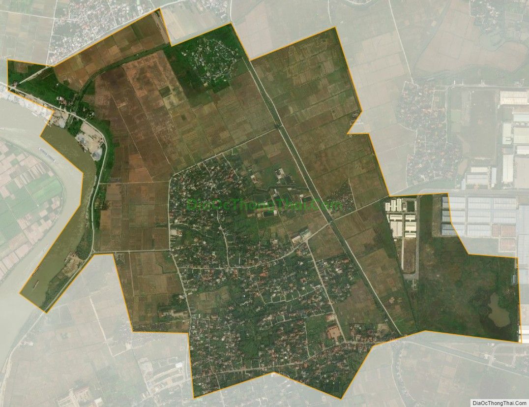 Bản đồ vệ tinh xã Đông Dương, huyện Đông Hưng