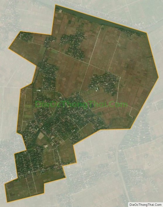 Bản đồ vệ tinh xã Đông Giang (cũ), huyện Đông Hưng