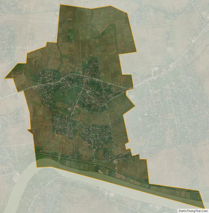 Bản đồ vệ tinh xã Đông Hoàng, huyện Đông Hưng