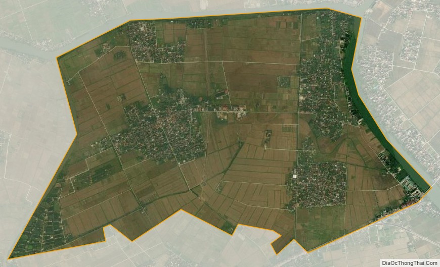 Bản đồ vệ tinh xã Đông Kinh, huyện Đông Hưng