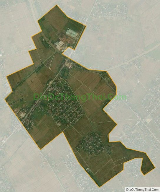 Bản đồ vệ tinh xã Đông Phong (cũ), huyện Đông Hưng