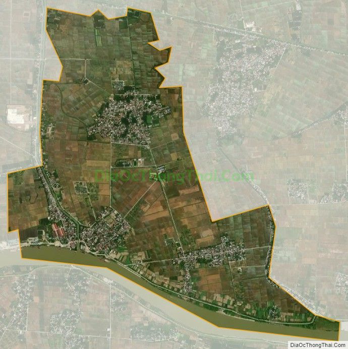 Bản đồ vệ tinh xã Đồng Phú (cũ), huyện Đông Hưng