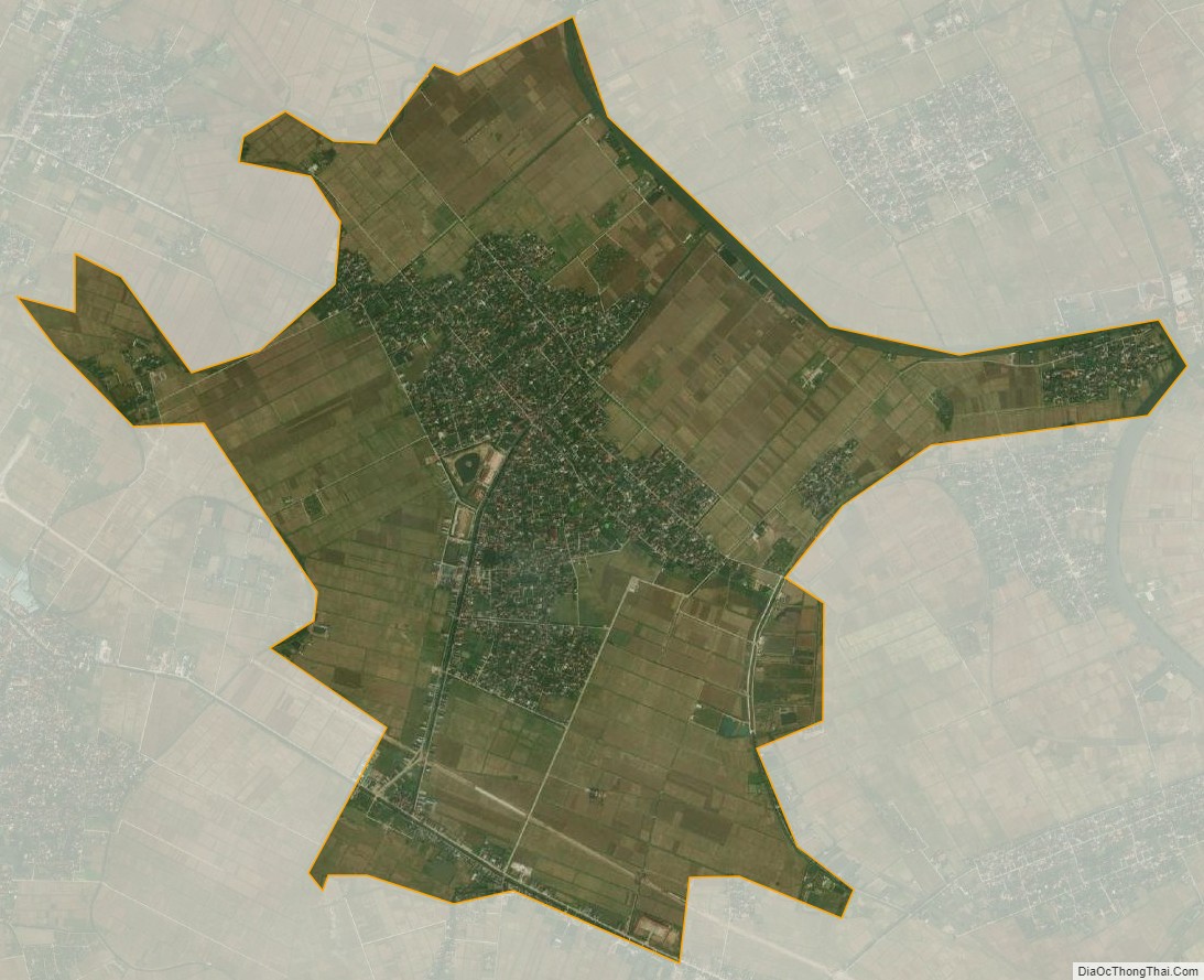 Bản đồ vệ tinh xã Đông Phương, huyện Đông Hưng