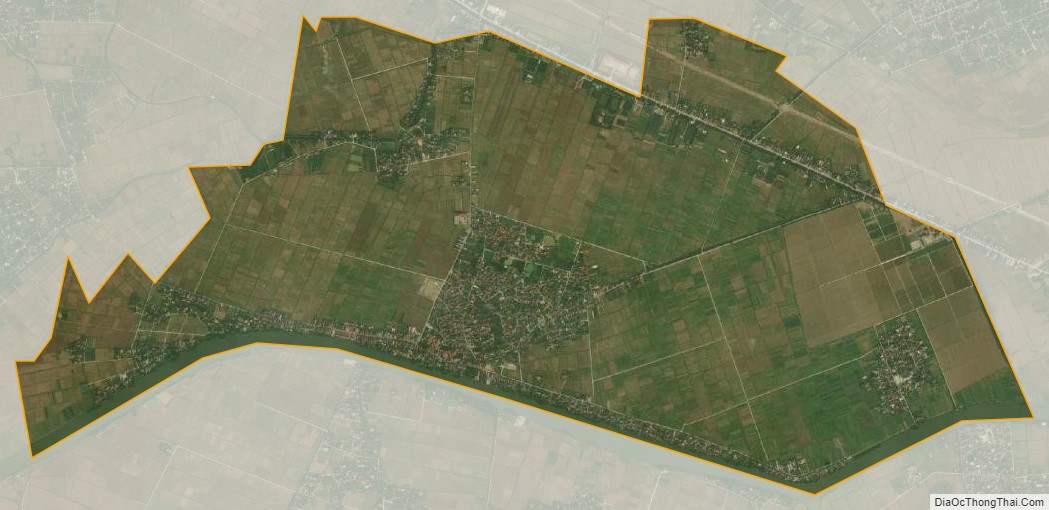 Bản đồ vệ tinh xã Đông Xá, huyện Đông Hưng