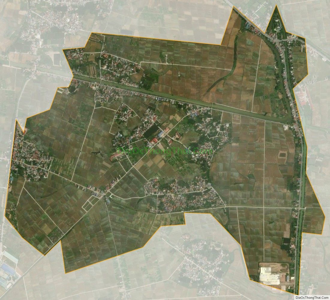 Bản đồ vệ tinh xã Hoa Lư (cũ), huyện Đông Hưng