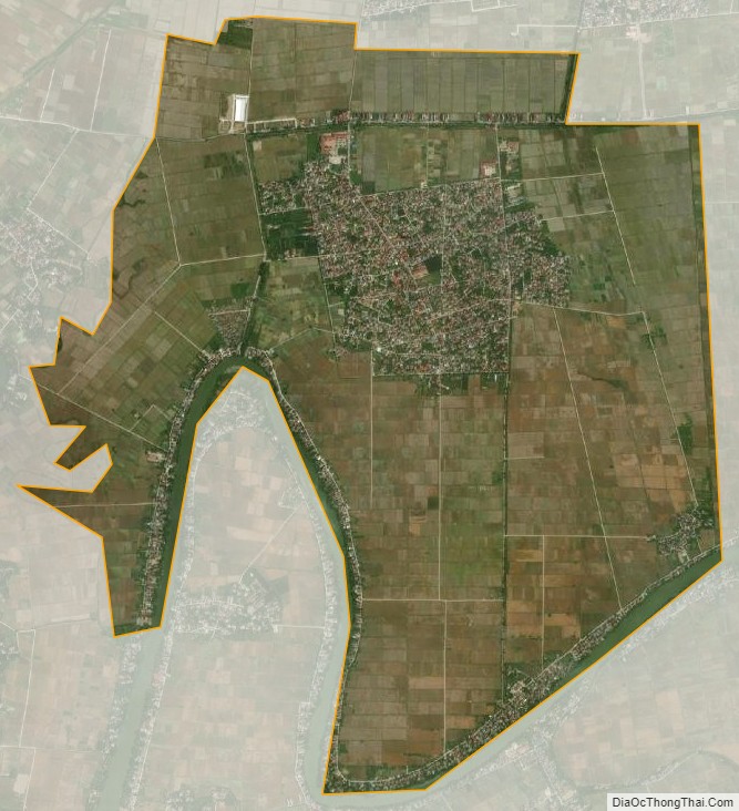 Bản đồ vệ tinh xã Mê Linh, huyện Đông Hưng