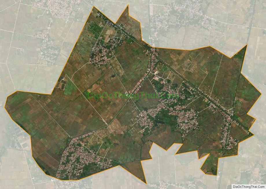 Bản đồ vệ tinh xã Văn Lang, huyện Hưng Hà