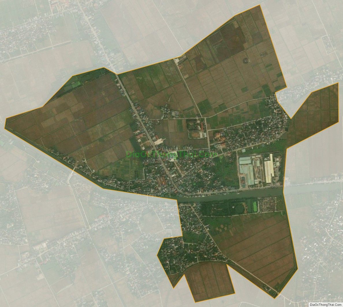 Bản đồ vệ tinh xã Vũ Quí (cũ), huyện Kiến Xương