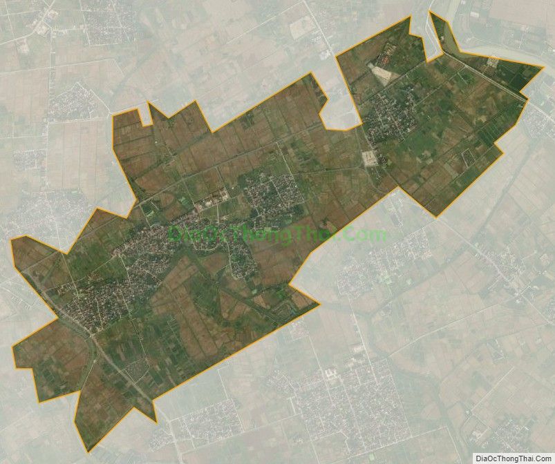 Bản đồ vệ tinh xã An Thái, huyện Quỳnh Phụ