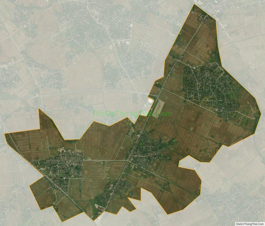 Bản đồ vệ tinh xã Đông Hải, huyện Quỳnh Phụ