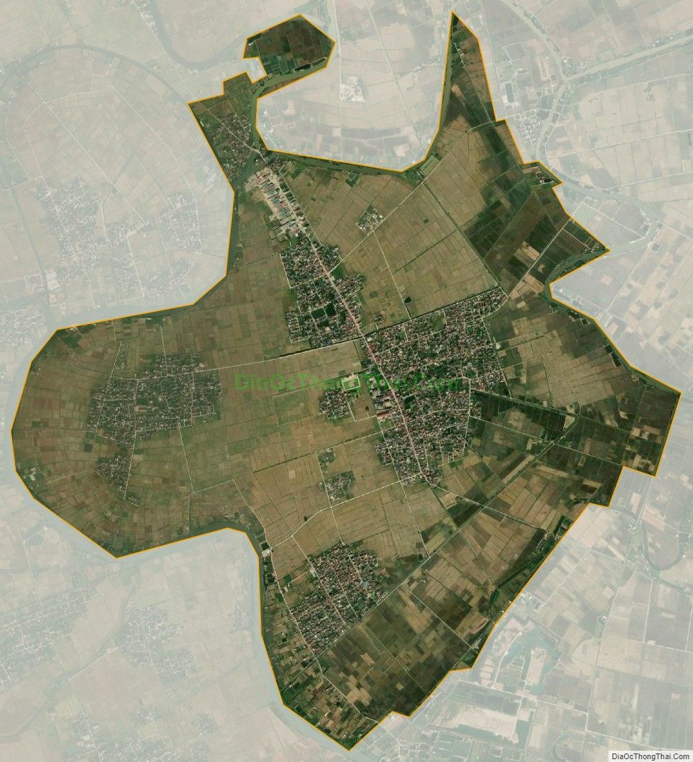 Bản đồ vệ tinh xã Đồng Tiến, huyện Quỳnh Phụ