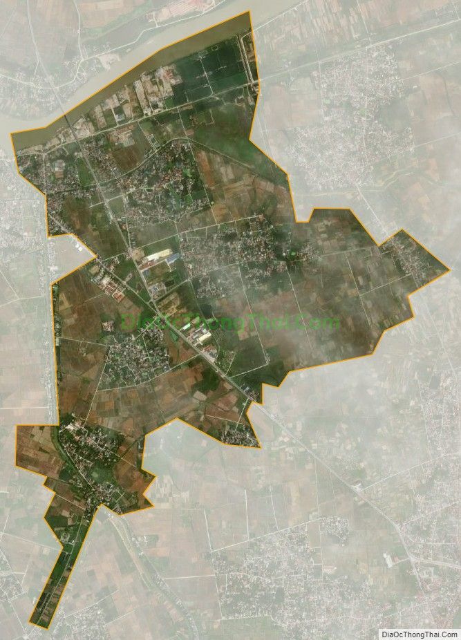 Bản đồ vệ tinh xã Quỳnh Giao, huyện Quỳnh Phụ