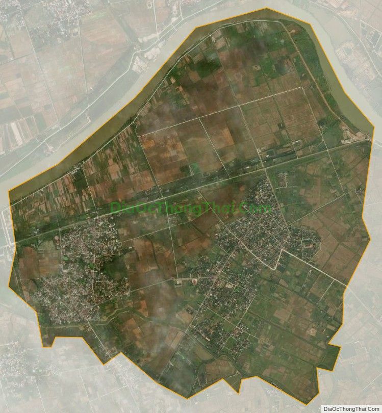Bản đồ vệ tinh xã Quỳnh Hoa, huyện Quỳnh Phụ