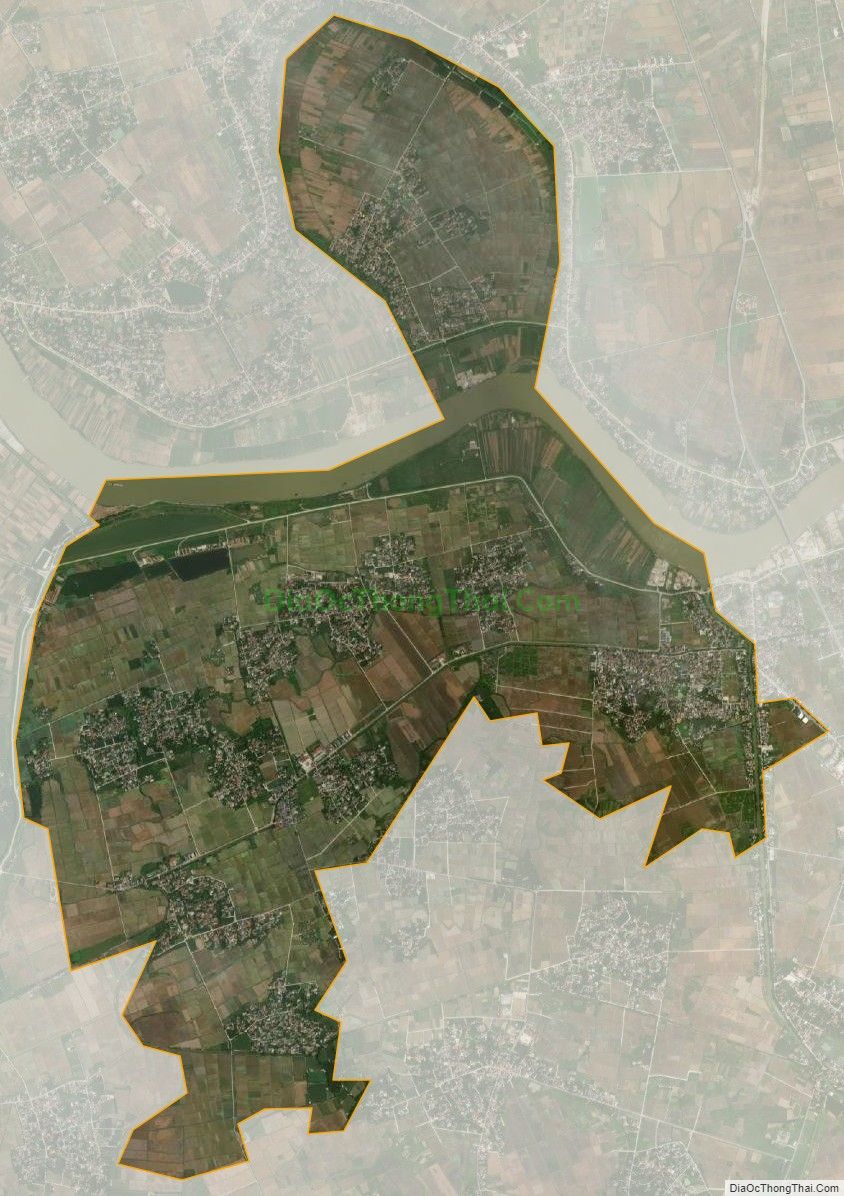 Bản đồ vệ tinh xã Quỳnh Hoàng, huyện Quỳnh Phụ