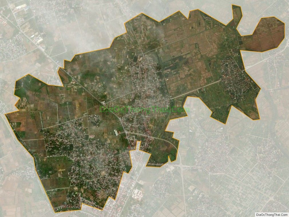 Bản đồ vệ tinh xã Quỳnh Hồng, huyện Quỳnh Phụ