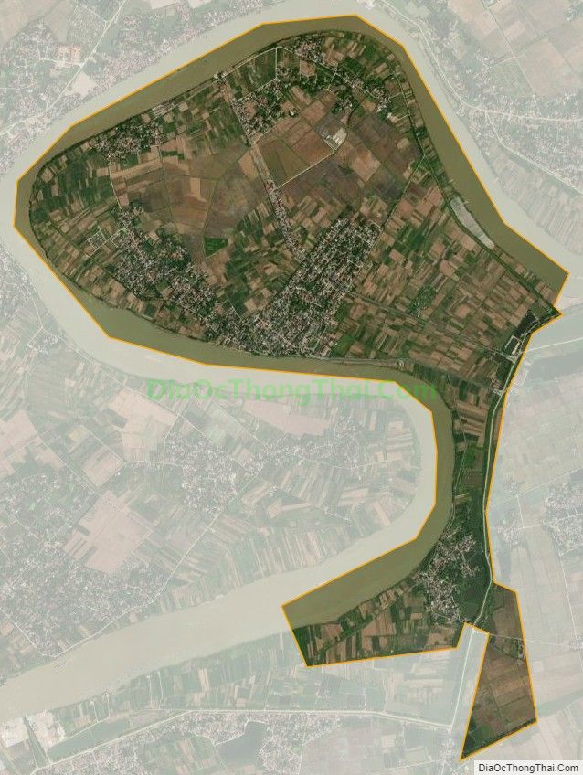 Bản đồ vệ tinh xã Quỳnh Lâm, huyện Quỳnh Phụ