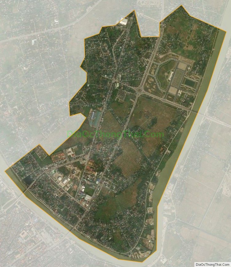 Bản đồ vệ tinh phường Hoàng Diệu, thành phố Thái Bình