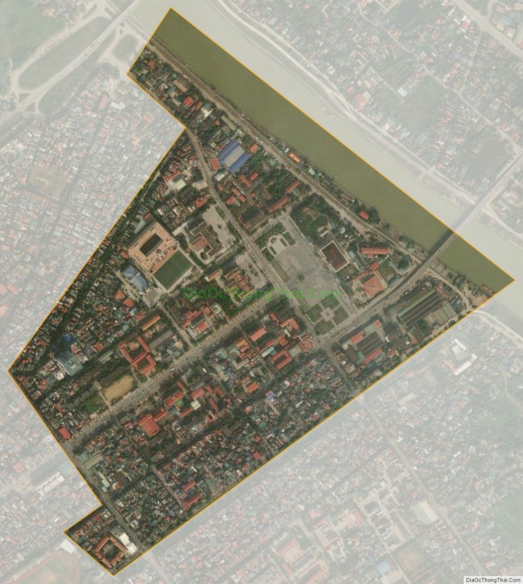 Bản đồ vệ tinh phường Lê Hồng Phong, thành phố Thái Bình
