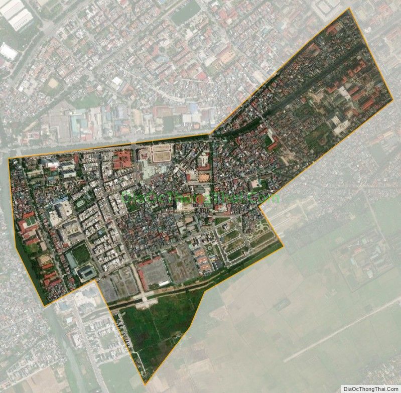 Bản đồ vệ tinh phường Quang Trung, thành phố Thái Bình