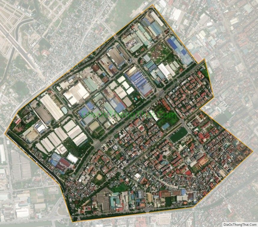 Bản đồ vệ tinh phường Trần Hưng Đạo, thành phố Thái Bình