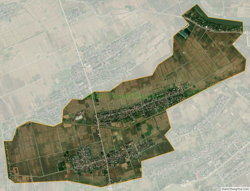 Bản đồ vệ tinh xã Thái Sơn (cũ), huyện Thái Thụy
