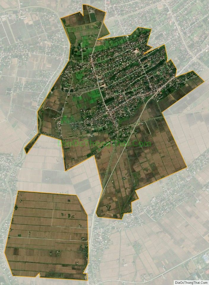 Bản đồ vệ tinh xã Thái Thịnh, huyện Thái Thụy