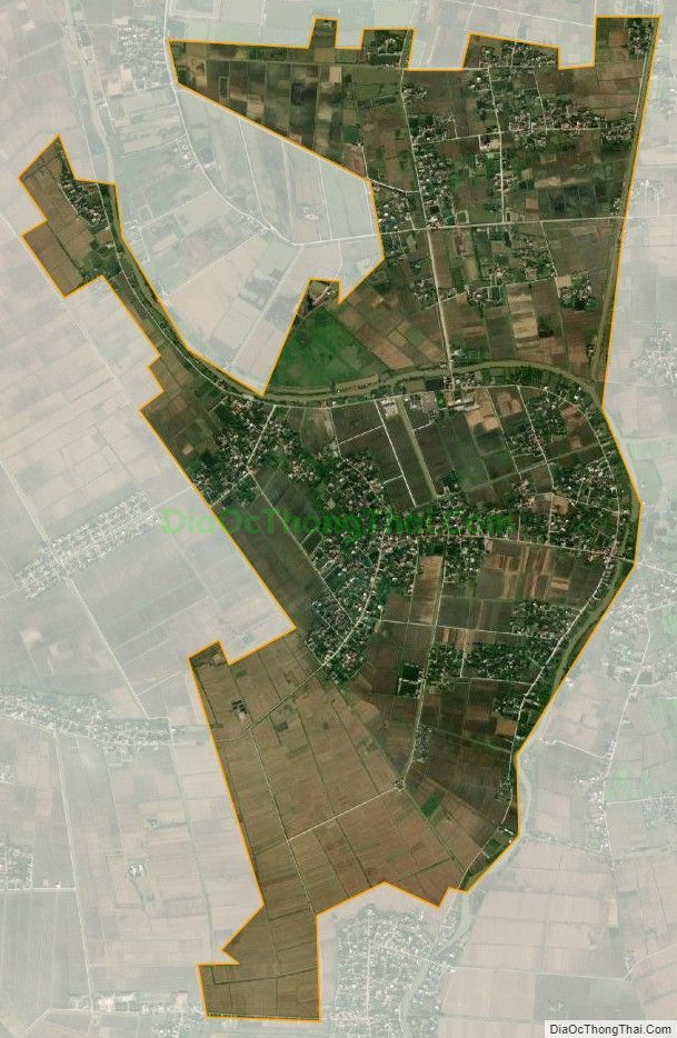 Bản đồ vệ tinh xã Thái Thuần (cũ), huyện Thái Thụy
