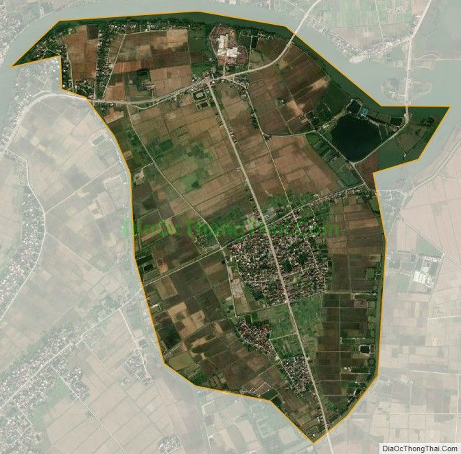 Bản đồ vệ tinh xã Thái Thủy (cũ), huyện Thái Thụy