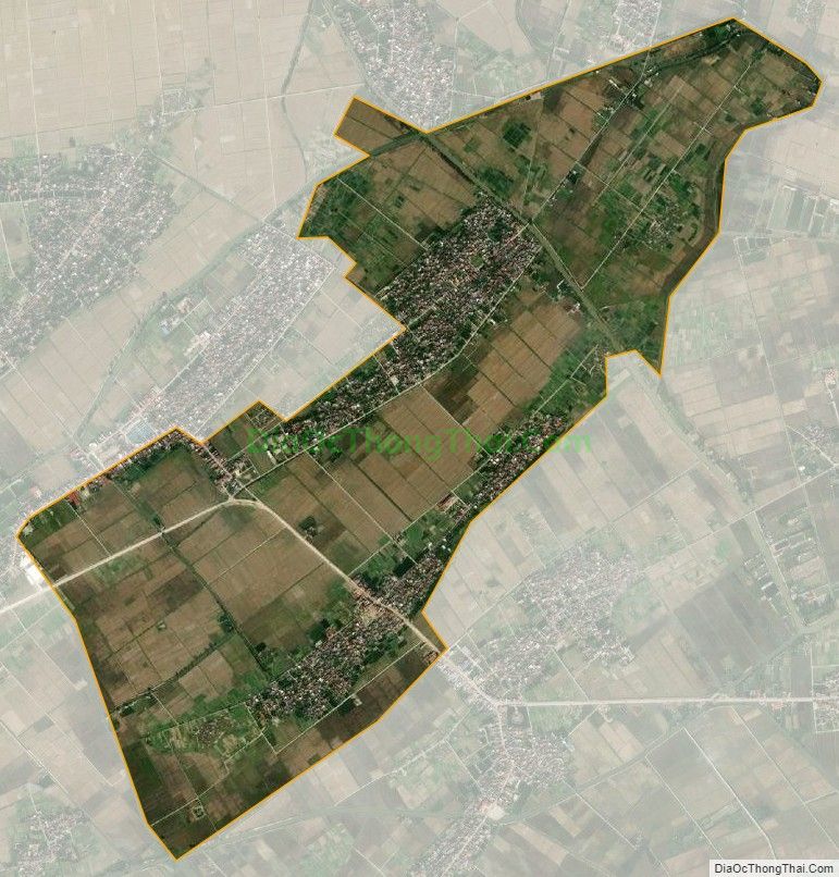 Bản đồ vệ tinh xã Thụy Bình, huyện Thái Thụy