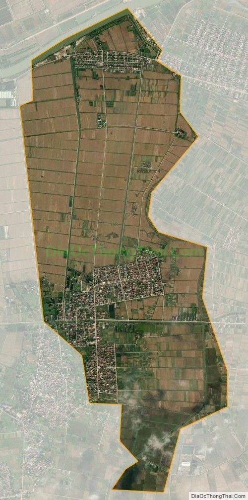 Bản đồ vệ tinh xã Thụy Dũng (cũ), huyện Thái Thụy