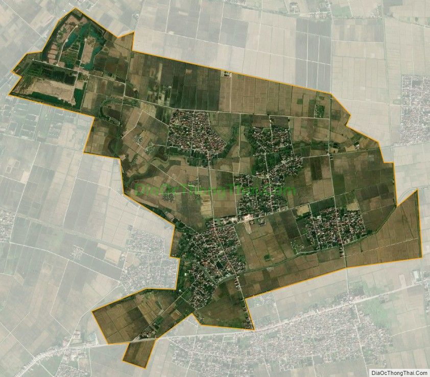 Bản đồ vệ tinh xã Thụy Duyên, huyện Thái Thụy