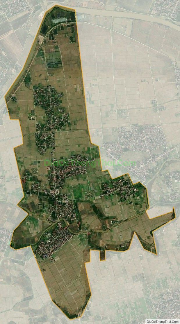 Bản đồ vệ tinh xã Thụy Hưng, huyện Thái Thụy
