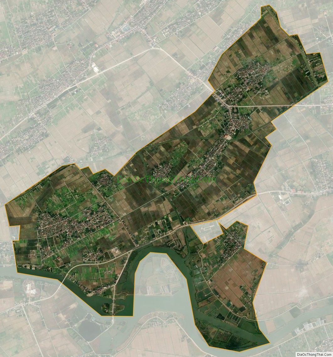 Bản đồ vệ tinh xã Thụy Liên, huyện Thái Thụy